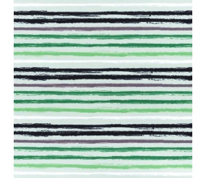 Jersey Streifen - Ringel grau lime gemalt